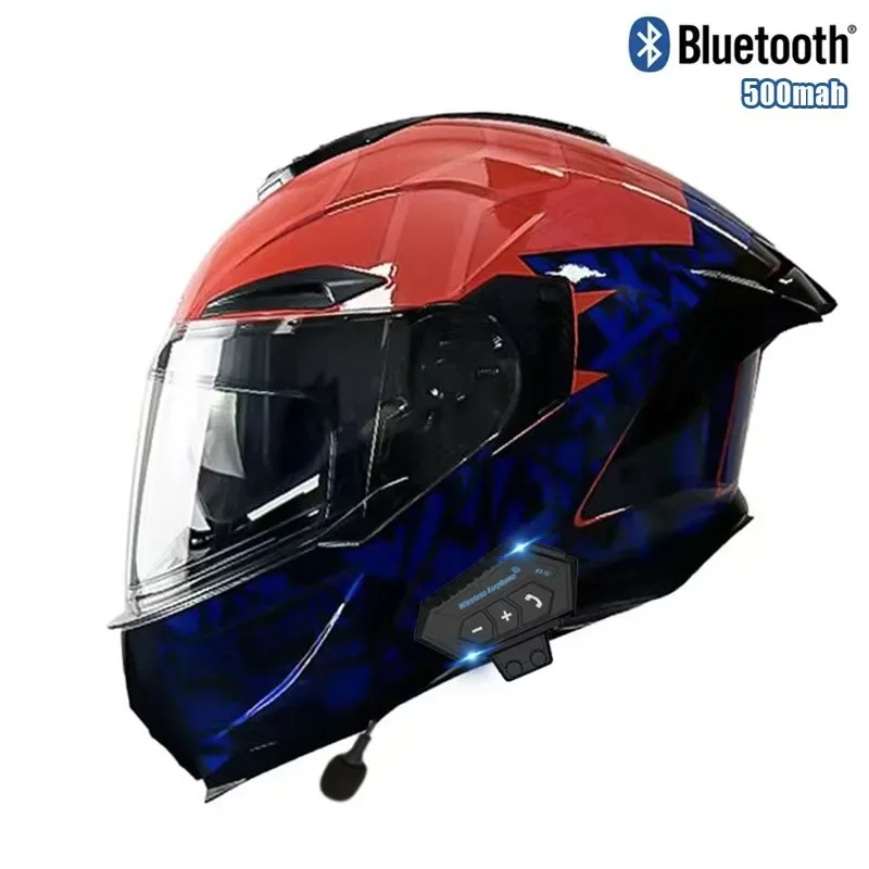 Casco moto apribile con casco  - Full Face Motorcycle Helmet With Bluetooth recensione e prezzo