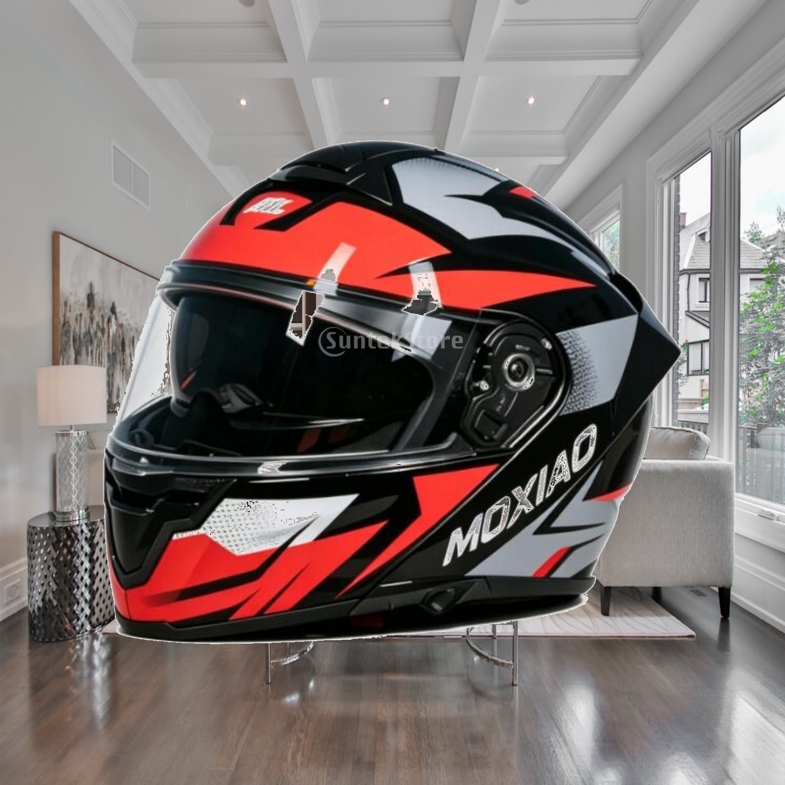 Casco integrale per moto con v - Riding Gear recensione e prezzo