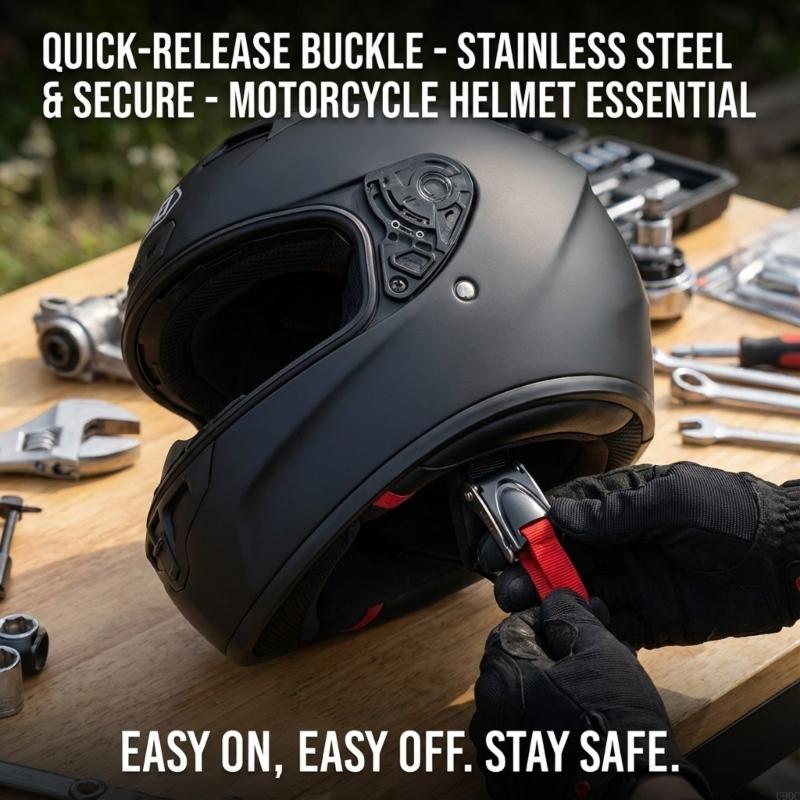 Fibbia a clip per caschi da co - Quick Release Buckle Motorcycle Helmet recensione e prezzo