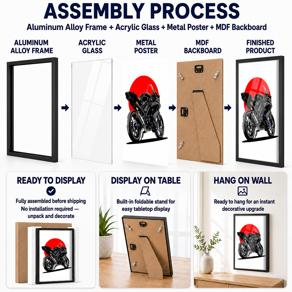 Poster in metallo alluminio co - Riding Gear recensione e prezzo